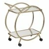 World Market Gold Art Deco Bar Cart