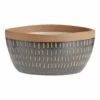World Market Drake Natural Clay Geo Wax Resist Bowl