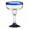 World Market Rocco Blue Margarita Glass Set Of 4