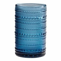 World Market Jupiter Cornflower Blue Highball Glass