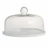 World Market Coupe White Porcelain Cake Plate With Cloche
