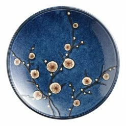 World Market Cherry Blossom Blue Dinner Plate Set Of 6