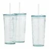 World Market Spanish Recycled Glass To Go Tumbler With Straw