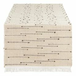 World Market Black Dot Arusha Table Runner