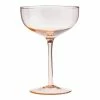 World Market Peach Coupe Glass