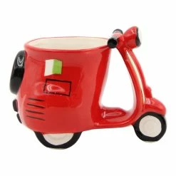 World Market Red Scooter Figural Ceramic Mug