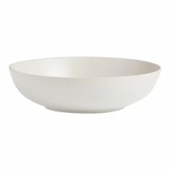 World Market Flekk Cream Speckled Low Bowl