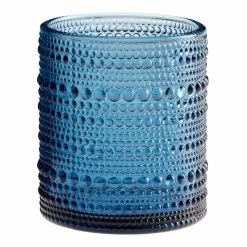 World Market Jupiter Cornflower Blue Double Old Fashioned Glass