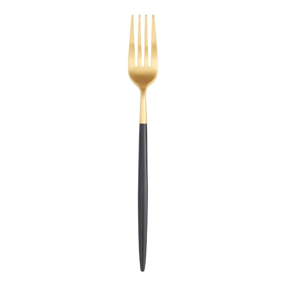 World Market Shay Black And Gold Dinner Forks Set Of 6