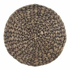World Market Blackwash Natural Fiber Round Placemat Set of 4