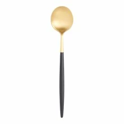World Market Shay Black And Gold Soup Spoons Set Of 6