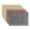 World Market Vinyl Basketweave Reversible Placemat Set Of 4