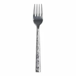 World Market Hammered Stainless Steel Salad Forks Set of 4