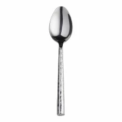 World Market Hammered Stainless Steel Soup Spoons Set of 4