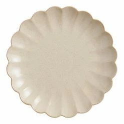 World Market Scallop Rim Speckled Dinner Plate