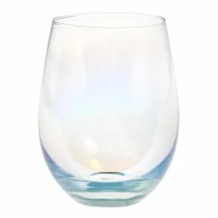 World Market Iridescent Stemless Wine Glasses Set of 4