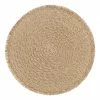 World Market Round Natural Braided Placemat With Fringe Set Of 4