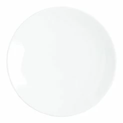 World Market Coupe White Porcelain Appetizer Plates 4 Pack