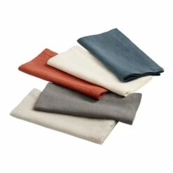 World Market Washed 100% Linen Napkins Set of 4