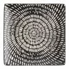 World Market Trilogy Square Black And White Swirl Salad Plate Set Of 4