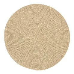 World Market Round Oatmeal Braided Placemats Set of 4