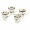 World Market French Letterpress Ceramic Mug Set Of 4