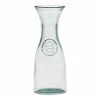 World Market Spanish Recycled Stamped Glass Carafe