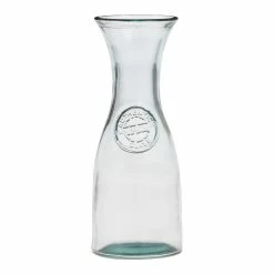 World Market Spanish Recycled Stamped Glass Carafe