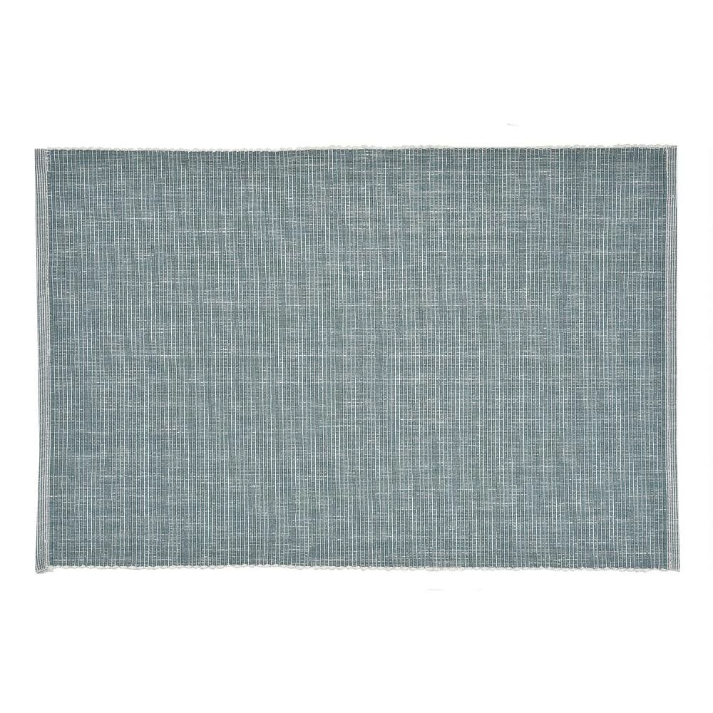 World Market Distressed Teal Ribbed Placemats Set of 4
