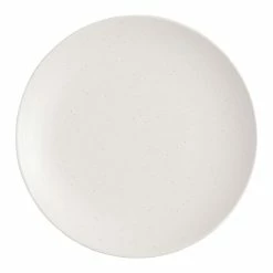 World Market Flekk Cream Speckled Dinner Plate