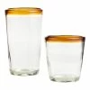 World Market Carmelo Amber Recycled Bar Glasses Set Of 2
