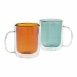 World Market Desi Double Wall Borosilicate Glass Mug