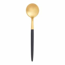World Market Black And Gold Shay Cocktail Spoon Set Of 2