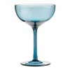 World Market Blue Coupe Glass