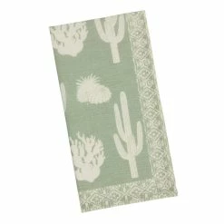 World Market Sage Green Cactus Desert Napkins Set of 4