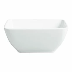 World Market Coupe Square White Porcelain Serving Bowl