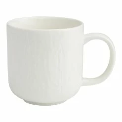 World Market Stella White Textured Ceramic Mug