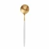 World Market Shay White And Gold Soup Spoon