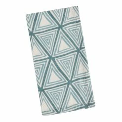 World Market Blue and White Triangle Blues Napkins Set of 4