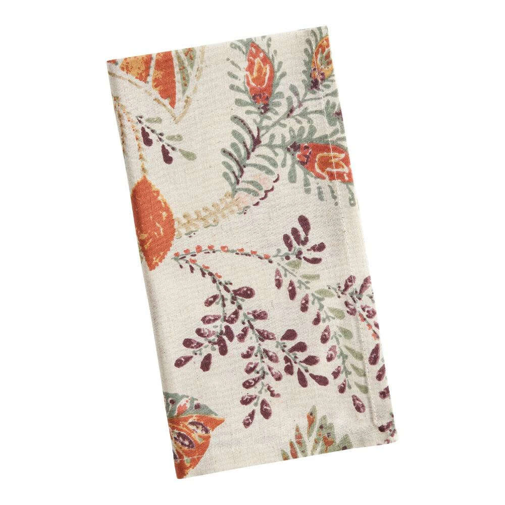 World Market Screen Printed Cotton Blend Napkin Set of 4 - Image 2