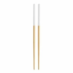World Market Shay White And Gold Chopsticks