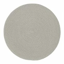 World Market Round Gray Braided Placemats Set of 4
