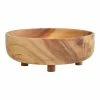 World Market Acacia Wood Footed Serving Bowl
