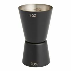 World Market Gordon Matte Black Stainless Steel Jigger