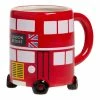World Market Red London Bus Figural Ceramic Mug