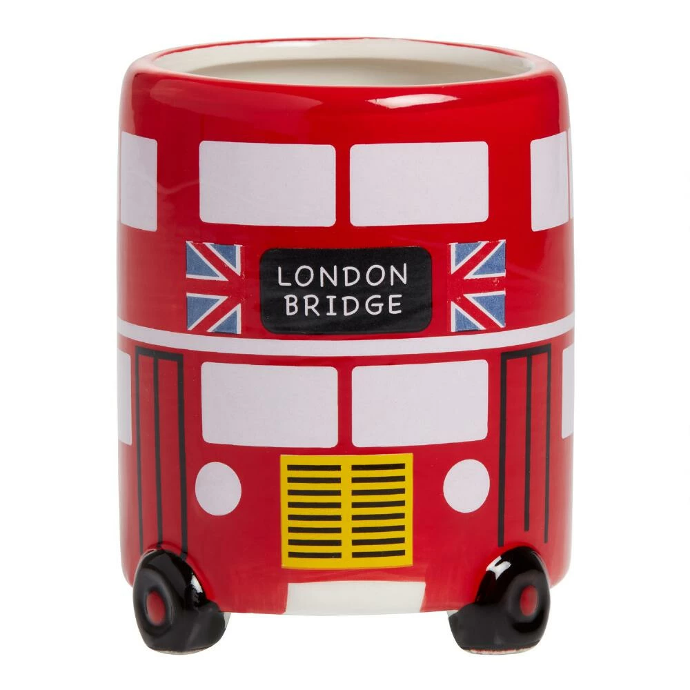 World Market Red London Bus Figural Ceramic Mug - Image 2