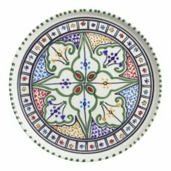 World Market Amira Hand Painted Ceramic Dinner Plate