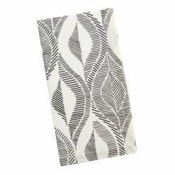 World Market Black and White Geo Lines Napkins Set of 4