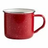 World Market Red Speckled Enamel Steel Mug