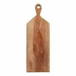World Market Natural Acacia Wood Footed Serving Board